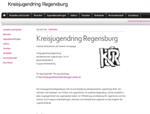 Tablet Screenshot of kreisjugendring-regensburg.de